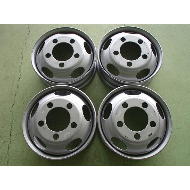 TOPY W-DUA 17.5×5.25 ホイール 17.5×5.25 PCD:208 5穴 +115 TOPY DUA 新車外し 4本セット スチール