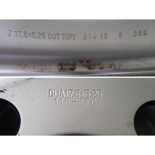 17.5×5.25 PCD:208 5穴 +115 TOPY DUA 新車外し 4本セット スチール