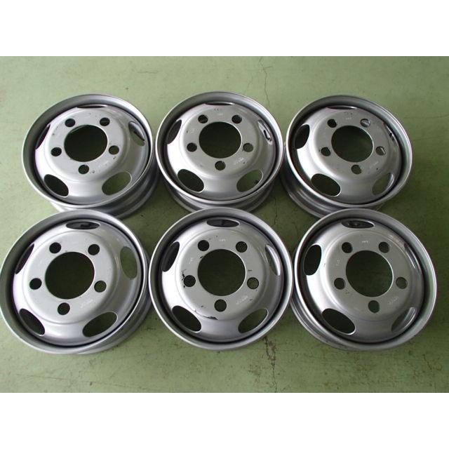 17.5×5.25 PCD:208 5穴 +115 TOPY DUA 新車外し 6本セット スチール 