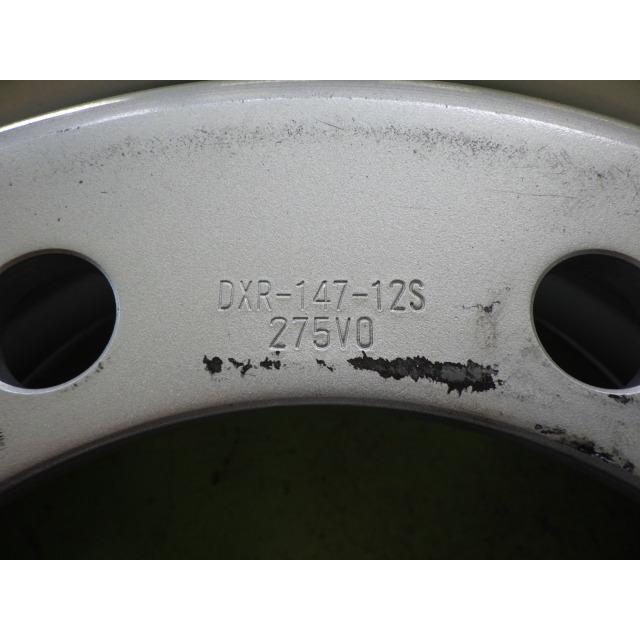 19.5×6.75 PCD:275 8穴 TOPY ISO DXR +147 中古 6本セット スチール