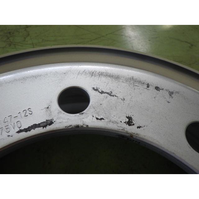 19.5×6.75 PCD:275 8穴 TOPY ISO DXR +147 中古 6本セット スチール