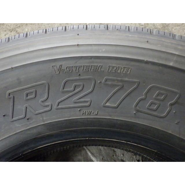 11R22.5 14PR ブリヂストン BRIDGESTONE 夏 V-STEEL RIB R278 中古 9.9分山 6本セット サマータイヤ 2023年製 日本製 11/22.5 11-22.5 | BRIDGESTONE | 02