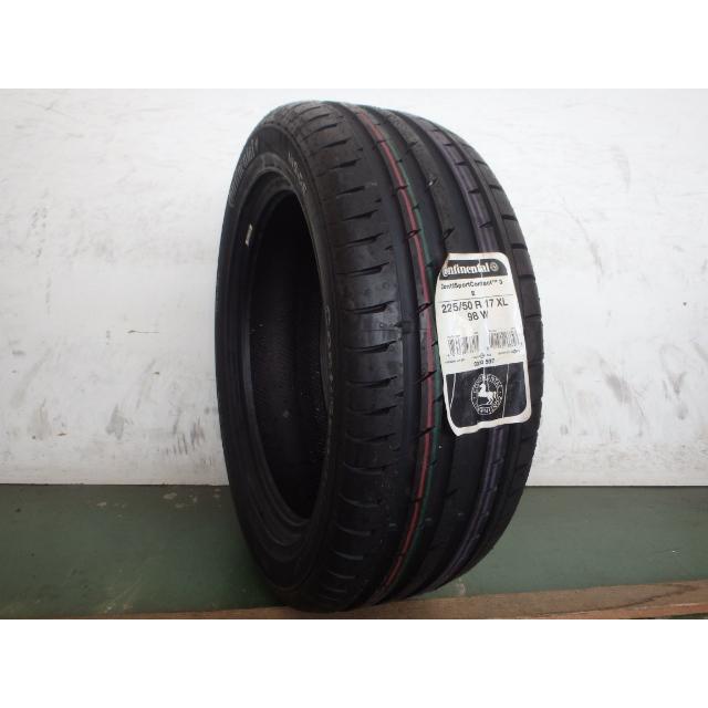 P2757-コンチネンタル ContiSportContact 3E 225/50R17 98W XL 未使用 