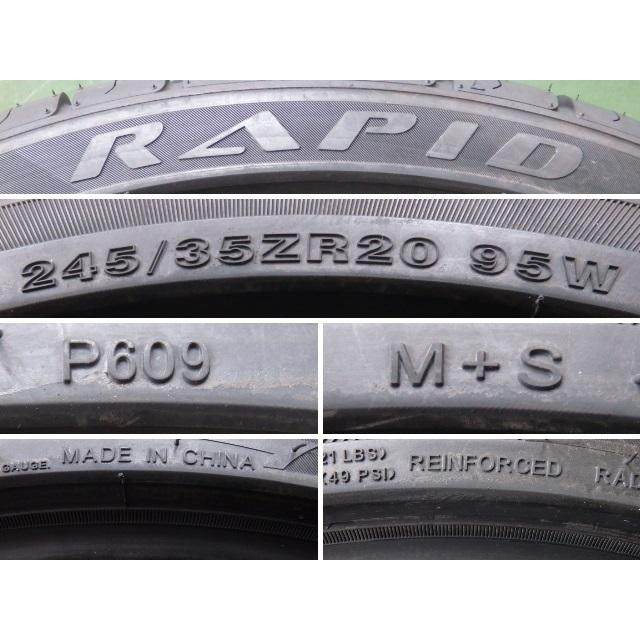 245/35R20 95W RAPID P609 夏 中古 9.9分山 1本のみ サマータイヤ 245 