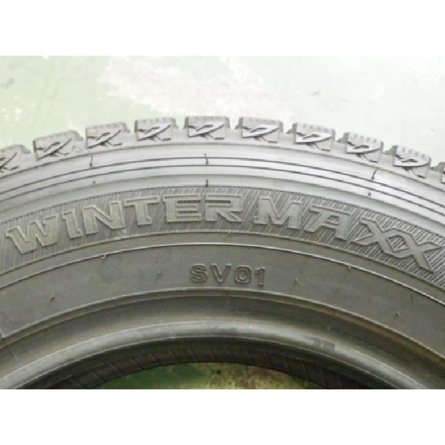 155/80R14 88/86N ダンロップ DUNLOP 冬 WINTERMAXX SV01 中古 9分山 4本セット スタッドレスタイヤ 日本製 155/80/14 155/80-14 P3630の画像
