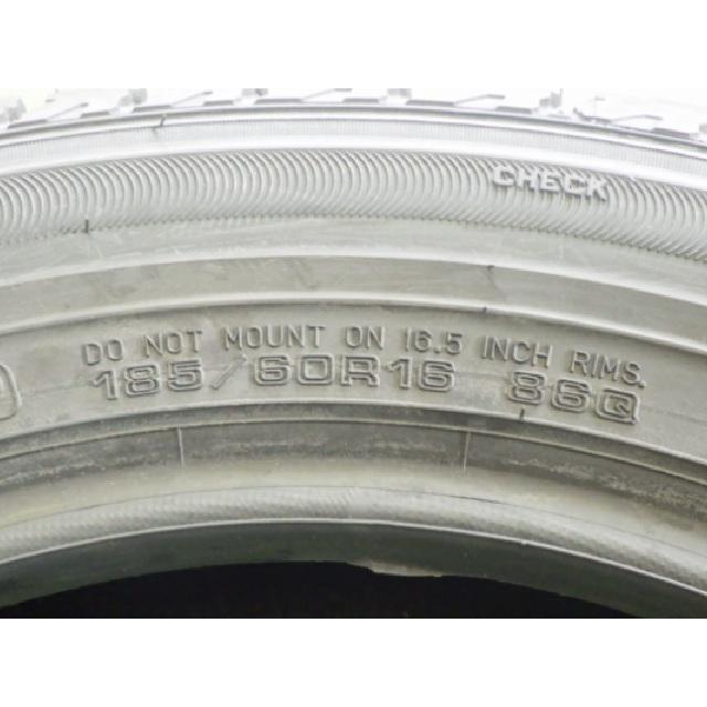 185/60R16 86Q グッドイヤー GOODYEAR 冬 ICE NAVI ZEA 中古 9.9分山 4本セット スタッドレスタイヤ 日本製 185/60/16 185/60-16 P3636の画像