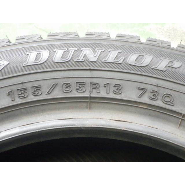DUNLOP（ダンロップ） 155/65R13 73Q 冬 WM02 中古 9.9分山 2本セット