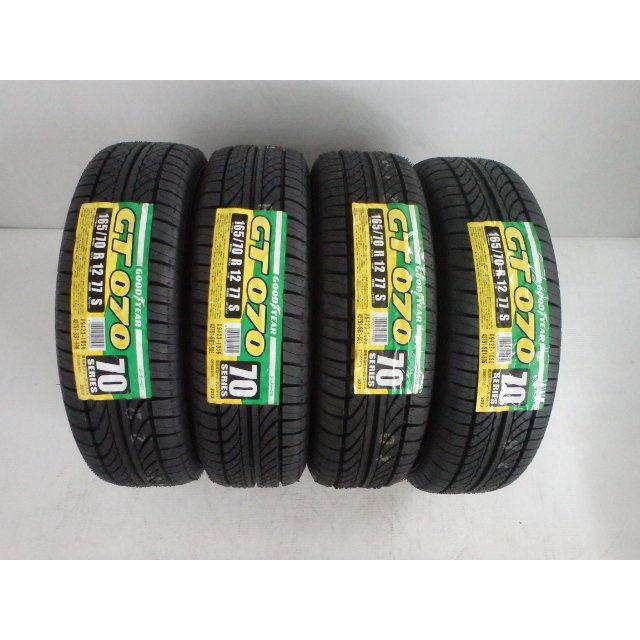 グッドイヤー 165/70R12 77S GOODYEAR 夏 GT070 未使用 4本セット サマータイヤ 2019年製 日本製 165 ...