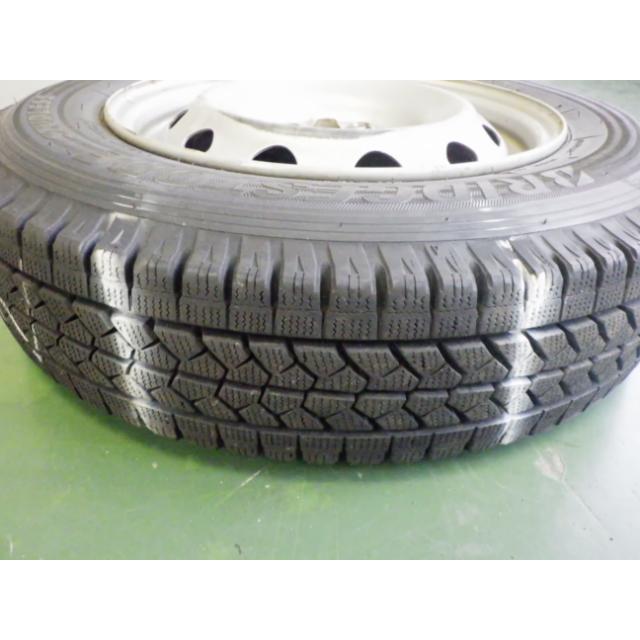 155/80R14 中古 8分山 2本セット 冬タイヤ 鉄ホイール ブリヂストン BLIZZAK VL1 14×5J PCD100.114.3 4穴 +39 2022年製 TW1310｜darhan｜08