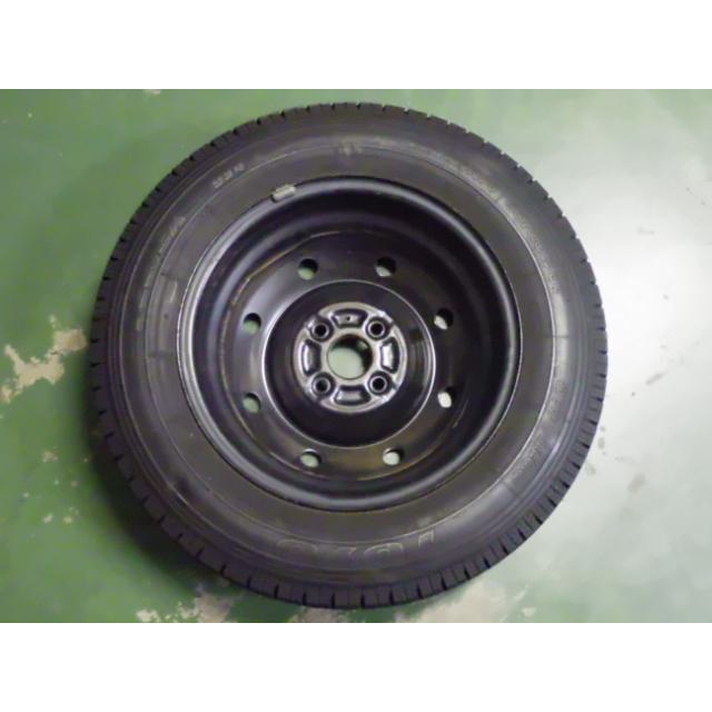 155/80R14 中古 8分山 4本セット  冬タイヤ 鉄ホイール トーヨー DELVEX 934 14×5J PCD100 4穴 +40 2018年製 TW1328の画像