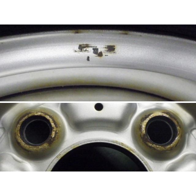 155/80R14 中古 8分山 4本セット  冬タイヤ 鉄ホイール トーヨー DELVEX 934 14×5J PCD100 4穴 +40 2019年製 TW1329の画像