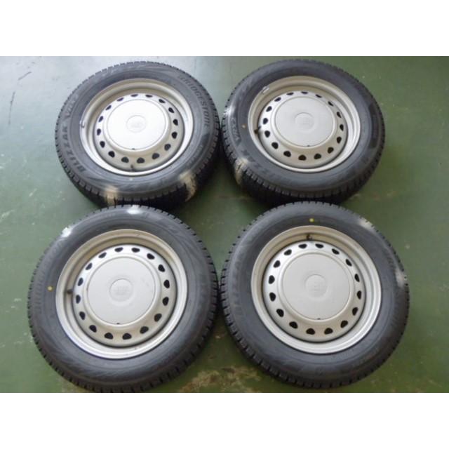 175/65R15 中古 9.9分山 4本セット 冬タイヤ 鉄ホイール ブリヂストン 