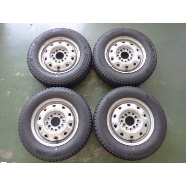 155/70R12 中古 7分山 4本セット 冬タイヤ 鉄ホイール ブリヂストン 