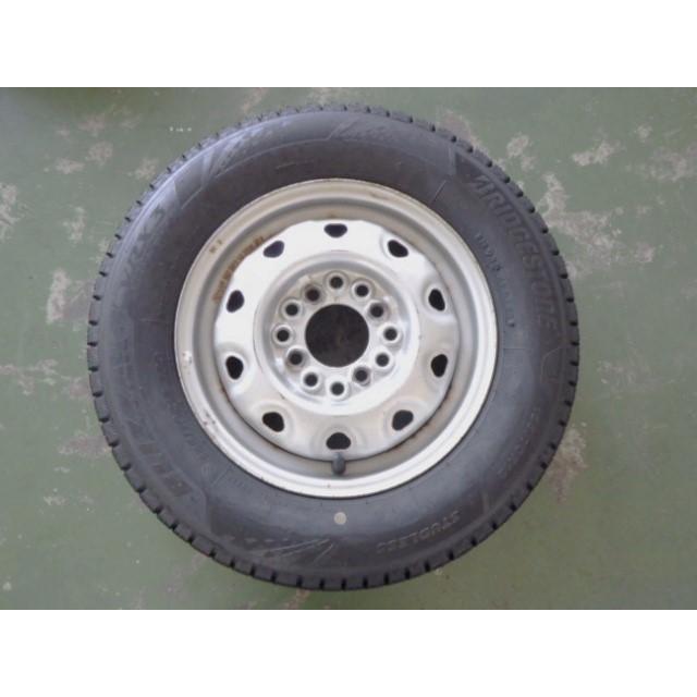 155/70R12 中古 7分山 4本セット 冬タイヤ 鉄ホイール ブリヂストン  