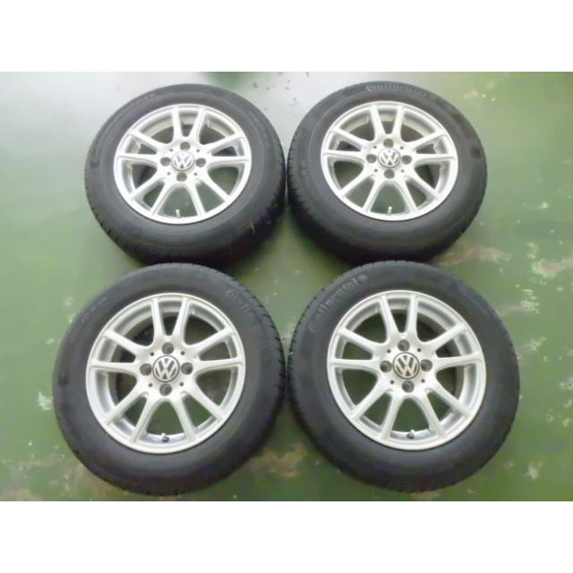 165/70R14 中古 8分山 4本セット 夏タイヤ アルミホイール Continental 