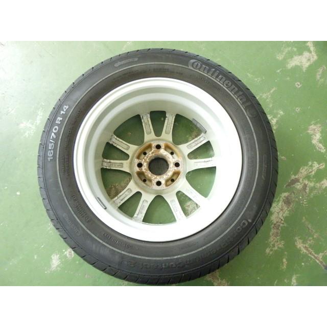 165/70R14 中古 8分山 4本セット 夏タイヤ アルミホイール Continental 