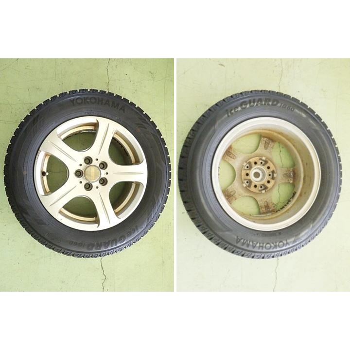 ●YOKOHAMA アイスガード195/65R15 ●タイヤホイール付●中古● ヨコハマタイヤ（YOKOHAMA TIRE） 195/65R15 中古 8分山 4本SET 冬