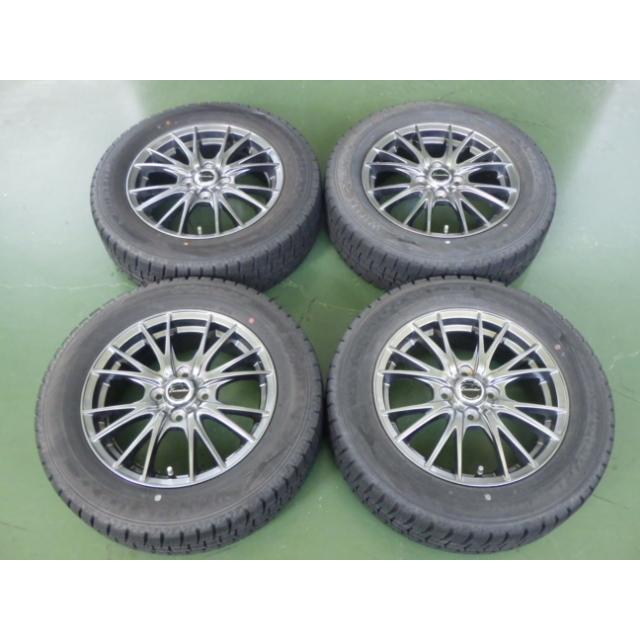 185/65R15 WM02  新品未使用25年製造 DUNLOP（ダンロップ） 185/65R15 中古 7分山 4本SET 冬タイヤ アルミ