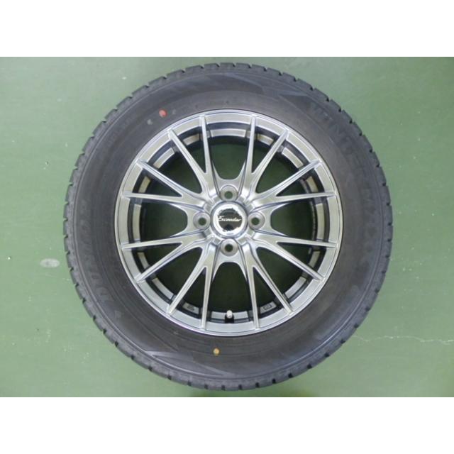 9.5分山　走行わずか★185/65R15★ DUNLOP WM02 　2本のみ DUNLOP（ダンロップ） 185/65R15 中古 7分山 4本SET 冬タイヤ アルミ