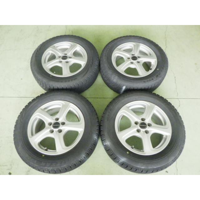 直接引き渡し　ブリヂストン スタッドレスタイヤ 195/65R15 4本ホイール BRIDGESTONE（ブリヂストン） 195/65R15 中古 4本セット 冬タイヤ