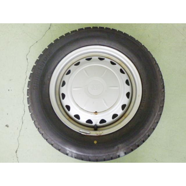 195/65R15 中古 7分山 4本セット 冬タイヤ 鉄ホイール ブリヂストン BRIDGESTONE アイスパートナー ICEPARTNER 2 15×6JJ TW1448の画像
