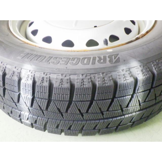 195/65R15 中古 7分山 4本セット 冬タイヤ 鉄ホイール ブリヂストン BRIDGESTONE アイスパートナー ICEPARTNER 2 15×6JJ TW1448の画像
