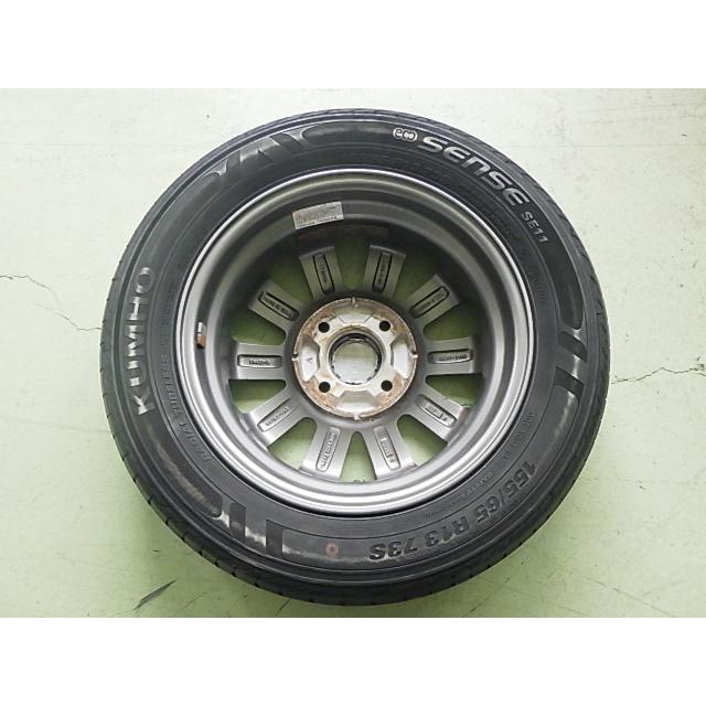 155/65R13 中古 4本セット 夏タイヤ アルミホイール KUMHO ECOSENSE 