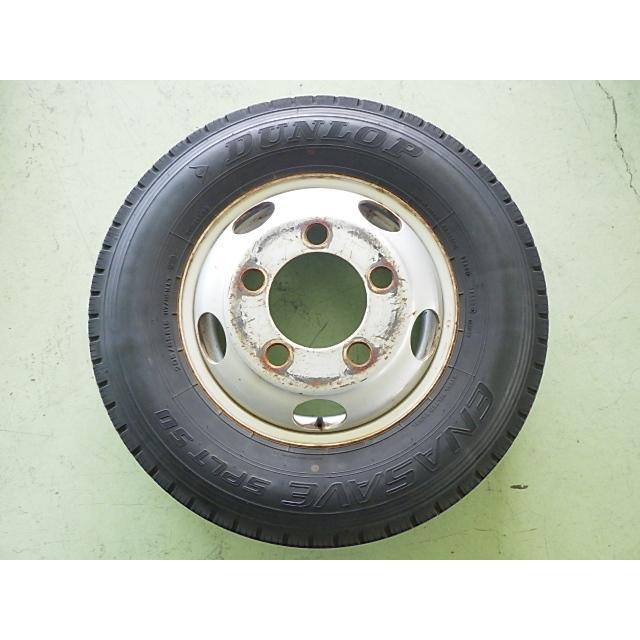 205/85R16 中古 4本セット 夏タイヤ 鉄ホイール ダンロップ DUNLOP エナセーブ ENASAVE SPLT50 16×5.5K TW1476の画像