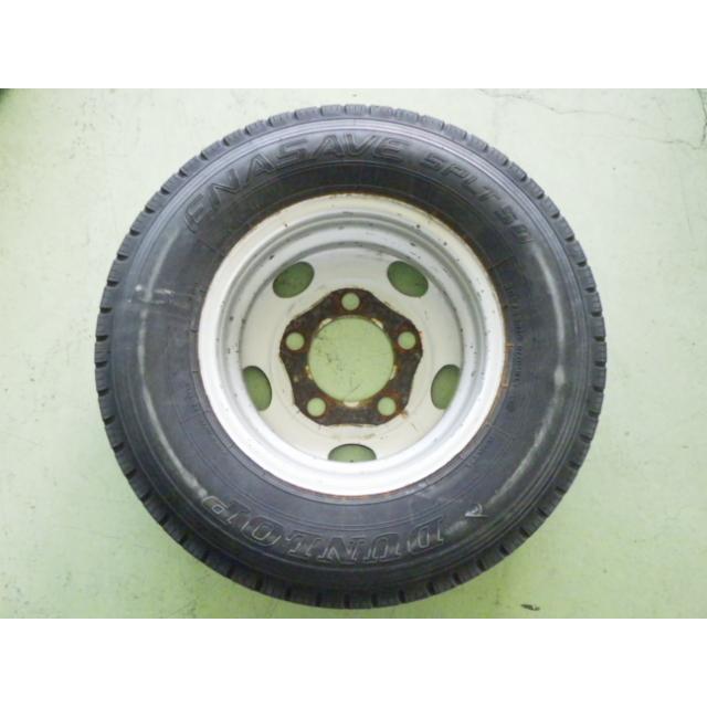 205/85R16 中古 4本セット 夏タイヤ 鉄ホイール ダンロップ DUNLOP エナセーブ ENASAVE SPLT50 16×5.5K TW1476の画像