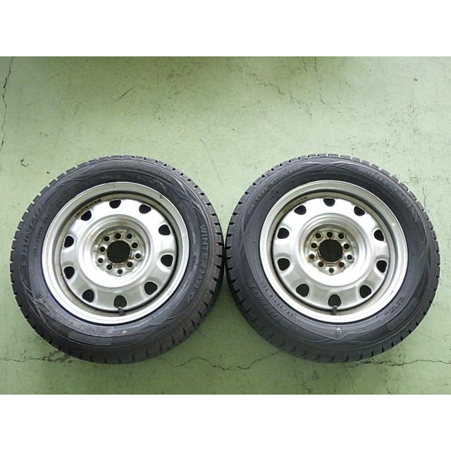 185/65R15 残溝8部山以上 ダンロップ ウィンターマックス アルミ付 DUNLOP（ダンロップ） 185/65R15 中古 8分山 2本セット 冬タイヤ 鉄