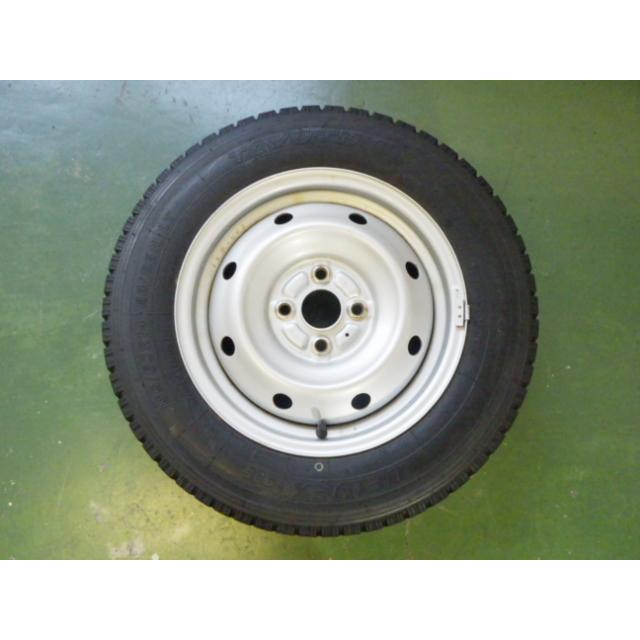155/80R14 中古 8分山 4本セット 冬タイヤ 鉄ホイール トーヨー TOYO デルベックス DELVEX M935 14×5J 2023年製 TW1499の画像