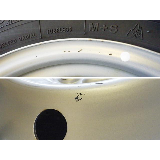 155/80R14 中古 8分山 4本セット 冬タイヤ 鉄ホイール トーヨー TOYO デルベックス DELVEX M935 14×5J 2023年製 TW1499の画像