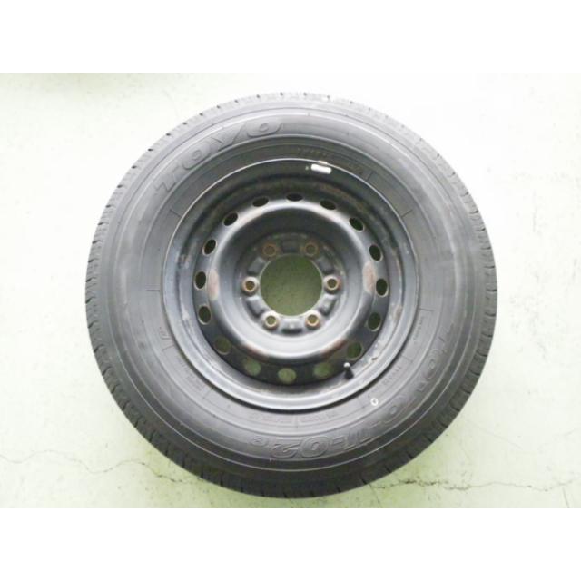 195/80R15 中古 9分山 4本セット 夏タイヤ 鉄ホイール トーヨータイヤ TOYO TIRE V-02e 15×6J 2020年製 TW1513の画像