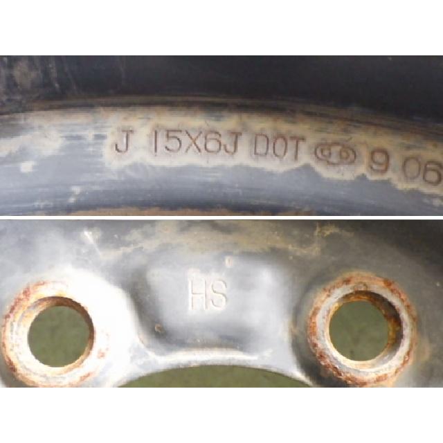 195/80R15 中古 9分山 4本セット 夏タイヤ 鉄ホイール トーヨータイヤ TOYO TIRE V-02e 15×6J 2020年製 TW1513の画像