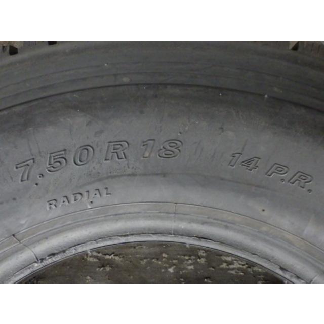 UT2393-再生 7.50R18 14PR 未走行再生 1本のみ スタッドレスタイヤ 