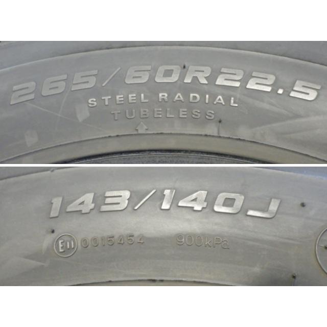 DUNLOP（ダンロップ） 265/60R22.5 143/140J 冬 SP081 中古 7分山 2本 