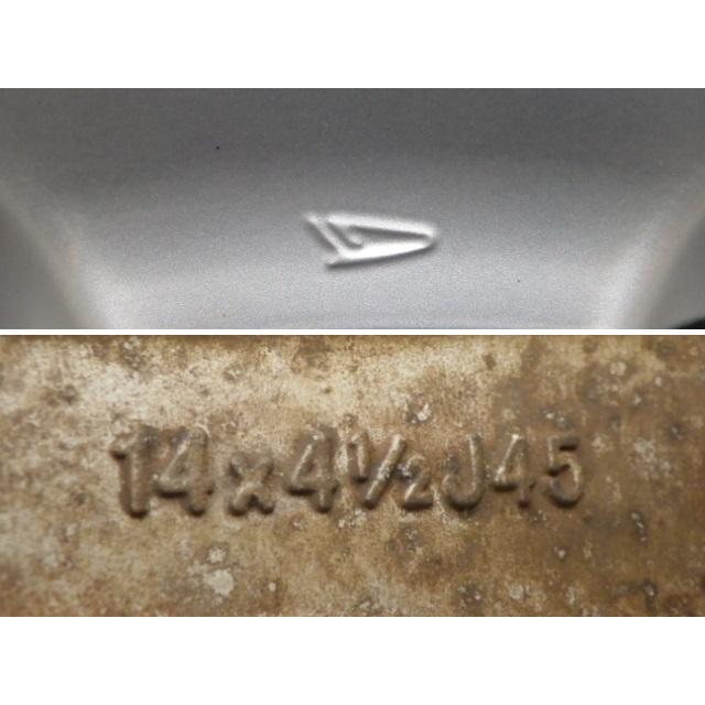 14×4.5J PCD:100 4穴 ダイハツ DAIHATSU ムーヴ 純正 中古 4本セット アルミホイール WH2204 | ダイハツ | 03