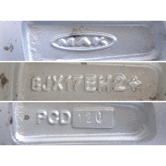 17×8J PCD:120 5穴 MAK 中古 4本セット ランフラット対応 アルミホイール WH2225 |  | 04