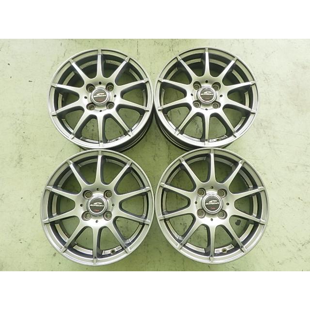 14×4.5J 4穴 A-TECH SCHNEIDER 中古 4本セット アルミホイール WH2239 