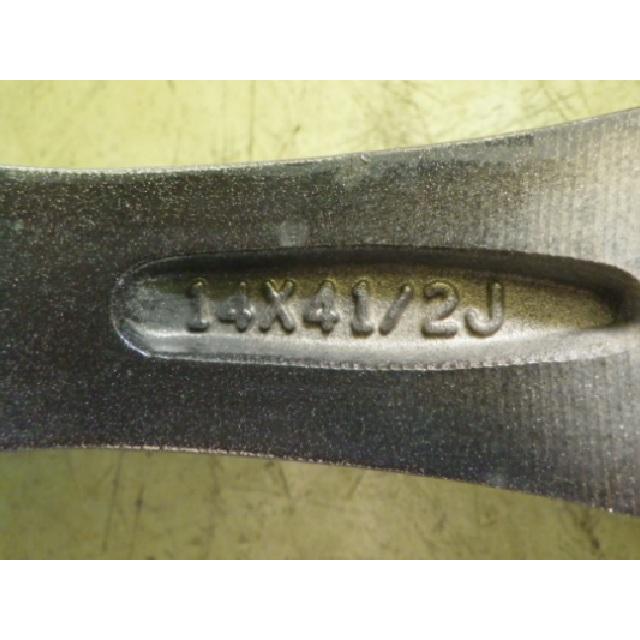 14×4.5J 4穴 A-TECH SCHNEIDER 中古 4本セット アルミホイール WH2239の画像
