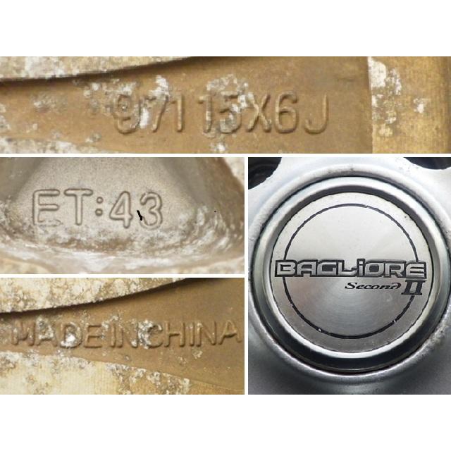 15×6.0J 5穴 BAGLiORE secondII 中古 4本セット アルミホイール WH2256 |  | 03