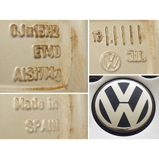 15×6.0J 5穴 フォルクスワーゲン Volkswagen ポロ 純正 中古 4本セット アルミホイール WH2259 |  | 03