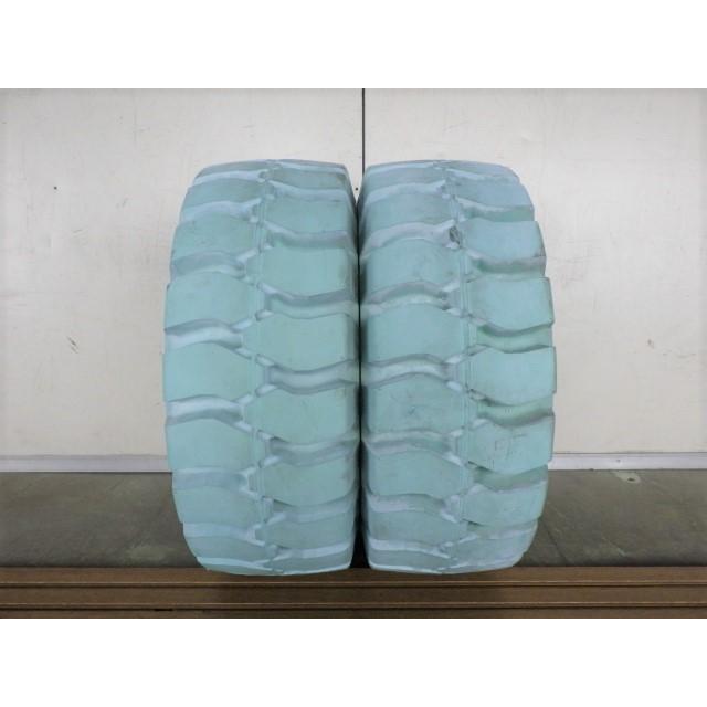 X1342-ダンロップ POWERLIFTER M-II FB 21×8-9 /6.00 中古 9.9分山 2本セット フォークリフト ノーパンク | DUNLOP