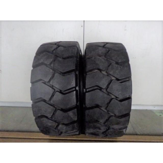 X1348-ADVANCE Solid-Super-Lug OB-502 16×6-8 /4.33 中古 9.9分山 2本セット フォークリフト ノーパンク | 