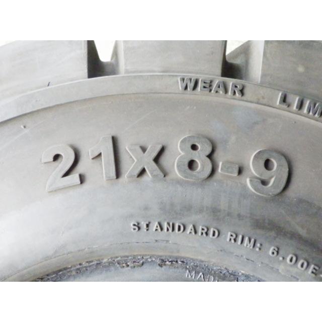 21×8-9 /6.00 ADVANCE Solid-Super-Lug OB-502 中古 1本のみ フォークリフト ノーパンク X1357 |  | 01
