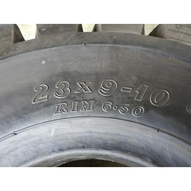 23×9-10 /6.50 ダンロップ POWERLIFTER M FB 中古 2本セット フォークリフト ノーパンク X1361 | DUNLOP | 01