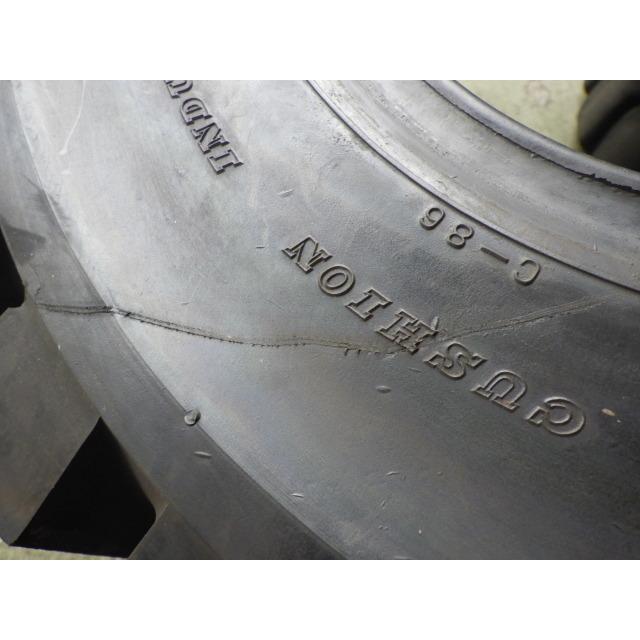23×9-10 /6.50 ダンロップ POWERLIFTER M FB 中古 2本セット フォークリフト ノーパンク X1361 | DUNLOP | 05
