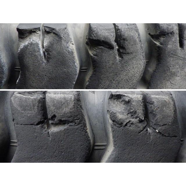 7.50-16 /6.00 ダンロップ POWERLIFTER DG 中古 2本セット フォークリフト ノーパンク X1366 | DUNLOP | 06