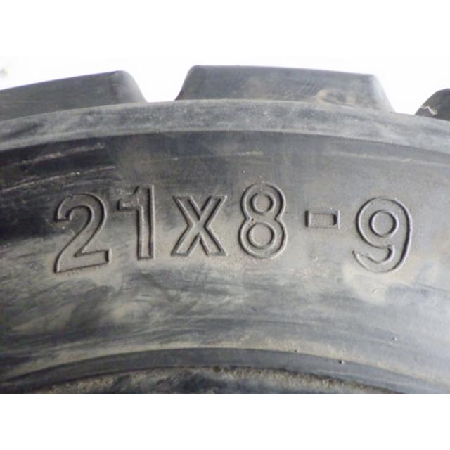 21×8-9 6.00E-9 ヨコハマ Hi-CUSHION HT-E 中古 9.9分山 2本セット フォークリフト ノーパンク X1409 | ヨコハマタイヤ | 01