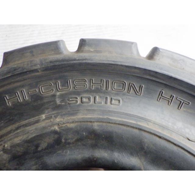 21×8-9 6.00E-9 ヨコハマ Hi-CUSHION HT-SL中古 9.9分山 2本セット フォークリフト ノーパンク X1410｜darhan｜04